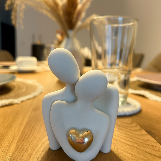 Designer Deko-Figur "Herz zu Herz"